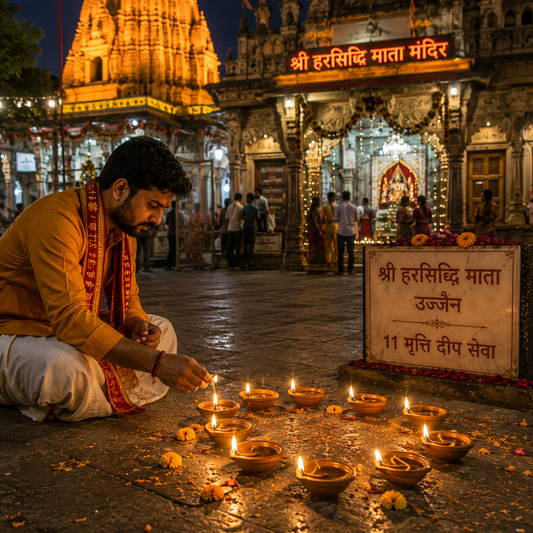 11 Deepam Seva at Harsiddhi Mata Temple Ujjain