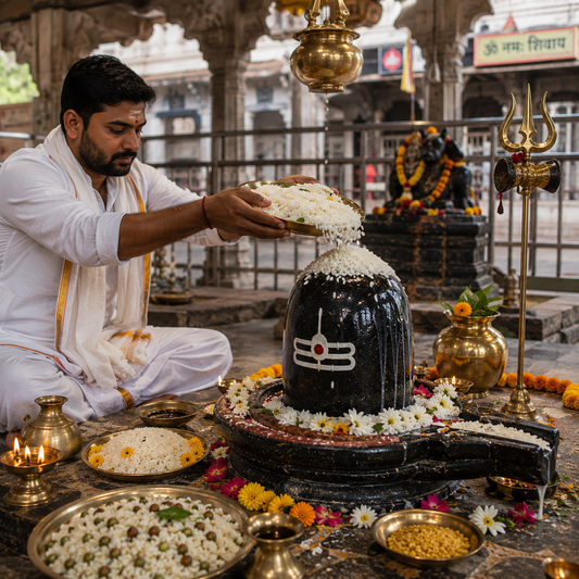 Bhaat Puja Offering at Mangalnath